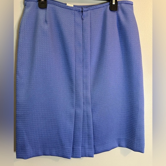 TAHARI Arthur S. Levine Blue Pencil Skirt Size 12 - Picture 3 of 11